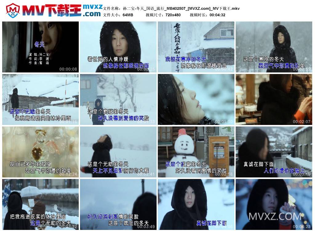 孙二宝-冬天_国语_流行_MB402507